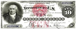 Currency Bank Note Poster -  US $10.00 Dollar (1878) - Canvas Poster 10&quot;... - $19.99