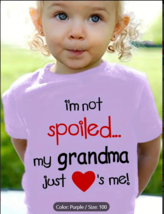 Toddler Girls Letter &quot;I&#39;M NOT SPOILED&quot; Graphic T-Shirt Casual Round Neck - £9.74 GBP