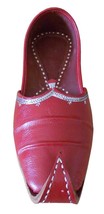 Men Shoes Mojari Ethnic Cherry Leather Espadrilles Handmade Khussa US 10  - £43.15 GBP