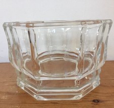 Vtg Indiana Glass 8 Sided Octagon Clear Concord Pattern Glass Candy Nut ... - $24.99