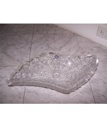 Beautiful Vintage BOHEMIA Hand Cut 24% Unique Shape Crystal Bowl (Czecho... - £156.15 GBP