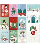 STYPOP Christmas Cards 24-Pack 4x6 Assorted Designs with Envelopes - $214.39 MXN