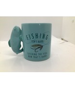 Hallmark Fishing Isnt Hard Fly Coffee Mug Fish Handle Blue Fisherman Gif... - €10,37 EUR