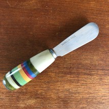Hand Painted Resin &amp; Stainless Steel Spread Knife - 4.75&quot; Long - £11.64 GBP