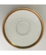 Gilman Collamore Royal Doulton England Saucer Plate Vtg Gold Colored Gre... - £9.44 GBP