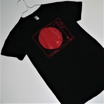 WOMENS T-SHIRT sz S ~ LP VINYL RECORD PLAYER TURNTABLE RETRO DJ DnB / Ol... - $14.84