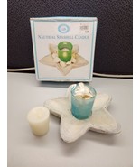 Starfish Sea Shell Tea Light Candle Holder Nautical With Candle - £3.40 GBP