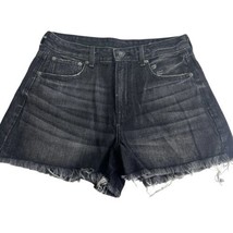 american eagle Super high rise Festival Black jean shorts Size 8 - £15.44 GBP