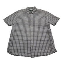Eddie Bauer Shirt Mens XL Plaid Classic Fit Short Sleeve Button Up Casual - £14.59 GBP