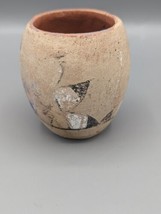 Small Primitive  Native American Indian Pottery Bowl Cup  2 3/8&quot;  x 2 &quot; - £85.69 GBP