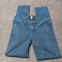 Calvin Klein Jeans Women 6 Blue Skinny Leg Mid Rise Stretch Pants - $11.41