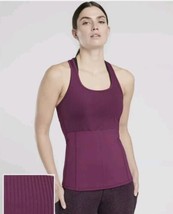 NEW Athleta Womens Vitality Rib Tank Women Sz X Small in  purple plum XS... - $29.99