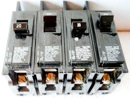 4pc/LOT - Ite BQ1B020 Circuit Breaker, Bq Type, 20A 1POLE 120/240VAC, 20 Amp - $9.55