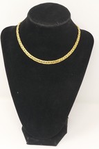 Trifari Gold Tone Link Adjustable Choker Chain Necklace - €27,59 EUR