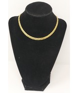Trifari Gold Tone Link Adjustable Choker Chain Necklace - €27,99 EUR