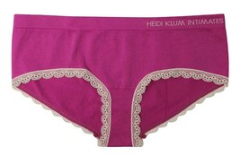 NEW Heidi Klum Wild Aster Fuchsia Lace Trim Seamless Hipster Bikini Pant... - £2.93 GBP