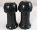 Beautiful Heavy Black Marble Salt &amp; Pepper Shakers - $14.84