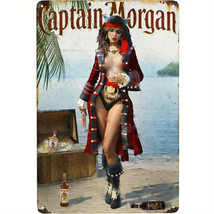 Captain Morgan Spiced Rum Treasure Chest  12&quot; x 8&quot; Novelty Metal Sign - $8.53