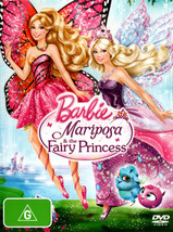 Barbie Mariposa and The Fairy Princess DVD | Region 4 &amp; 2 - £7.02 GBP