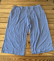 Susan Graver NWOT Women’s Printed Spa Knit Crop Pants Size PXL Blue Di - £13.93 GBP