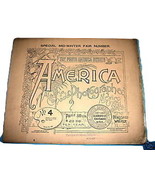 AMERICA PHOTOGRAPHED Portfolio 1893 Chicago Worlds Fair Book - £19.31 GBP