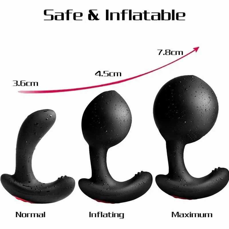 Le prostate massage vibrator inflatable anal plug expansion vibrating anal sex toys for thumb200