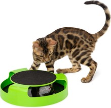 Interactive Cat Toys for Indoor Cats. Green Spinning Interactive Cat Toy. 0.5... - £11.73 GBP