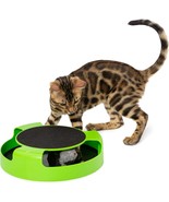 Interactive Cat Toys for Indoor Cats. Green Spinning Interactive Cat Toy... - £11.76 GBP