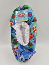 Disney Stitch Fuzzy Babba Slipper Socks Shoe Size 7 - 9 1/2  - 1 Pair - $237.33 MXN