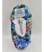 Disney Stitch Fuzzy Babba Slipper Socks Shoe Size 7 - 9 1/2  - 1 Pair - $236.38 MXN