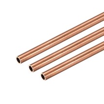 uxcell Copper Round Tube, 4mm OD 0.5mm Wall Thickness 300mm Long Straight Pipe T - £17.29 GBP