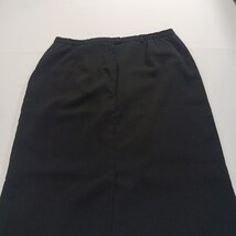 Sag Harbor S43096 Women's Rear Zipper & Slit Black Pencil Skirt Size 16 Waist 34 image 14