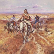 When the Plains were His by Charles M Russell Western Giclee Print + Ships Free - £38.71 GBP+