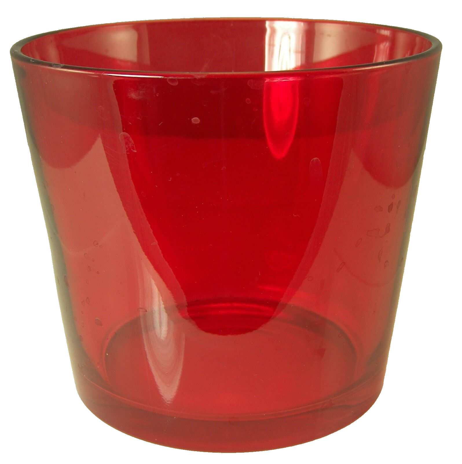 Primary image for Red Glass Ikea Bowl Christmas or Valentine's Day Decor 4.75" tall x 5.5"