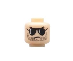 MV Head Male with Sun Glasses Minifigure head DIY US Shipping Warehouse - £2.17 GBP