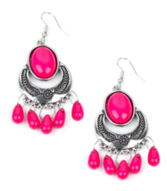 Paparazzi Prairie Flirt Pink Earrings - New - £3.58 GBP