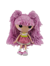 LalaLoopsy Jewel Sarkles Loop Yarn Hair Pink Polka Dot Dress Full Size 13&quot; Doll - $9.85