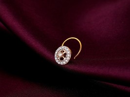 14K Gold Enraptured Bliss Diamond Nose Pin | Bridal Nose Pin, Diamond Nose Pin,  - £184.46 GBP