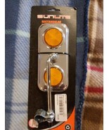 NEW Sunlite Rectangular Bike Mirror With Dual Reflectors #9135 - $7.12 CAD