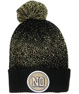 New Orleans NO Patch Cuff Knit Pom Beanie Winter Hat - £11.95 GBP
