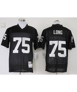 Men's Howie Long #75 Stitched Jersey Black Silver - $45.00