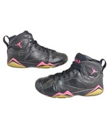 Nike Air Jordan 7 Retro Black Hyper Pink High Top Sneakers 442960-018 Sz... - $52.56 CAD