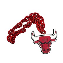 Chicago Bulls Fan chain Necklace extra large NBA basketball  - $31.68