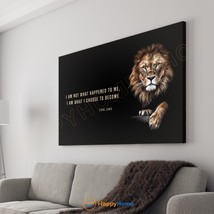 Lion Wall Art I Am What I Choose to Become Carl Jung Quotes Print Art Decor-P865 - £19.70 GBP+