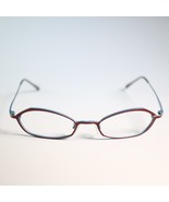 Bevel BRTQ Japan 8536 Pound 49-18 135 eyeglasses red blue slim frame N13 - $509.64