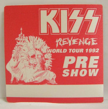 KISS - VINTAGE ORIGINAL 1992 REVENGE CONCERT TOUR CLOTH BACKSTAGE PASS - $10.00