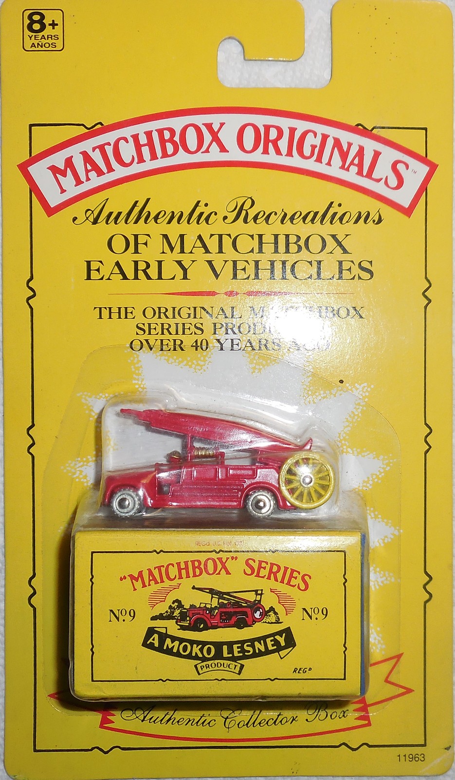 Primary image for  Matchbox 1991 A Moko Lesney Product #9 Collector #11963 Fire Engine