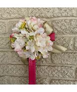 Cemetery flowers, cemetery decoration, lillies memorial flowers, cross m... - $26.00