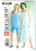 Butterick See and Sew Sewing Pattern 4167 Top Dress Shorts Size XS-M - £7.13 GBP