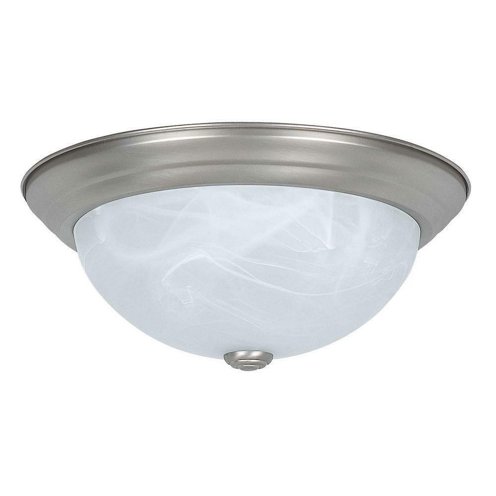 Sunset Lighting Luminance 2-Light Satin Nickel Flush Mount F7632-53 - $16.82